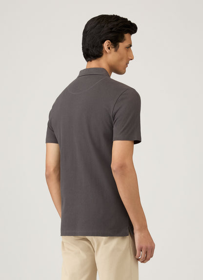 Mens Short Sleeve Riviera Polo Charcoal Mpol1026