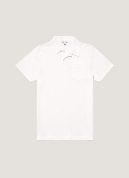 Mens Cotton Riviera Polo Shirt White Mpol1026