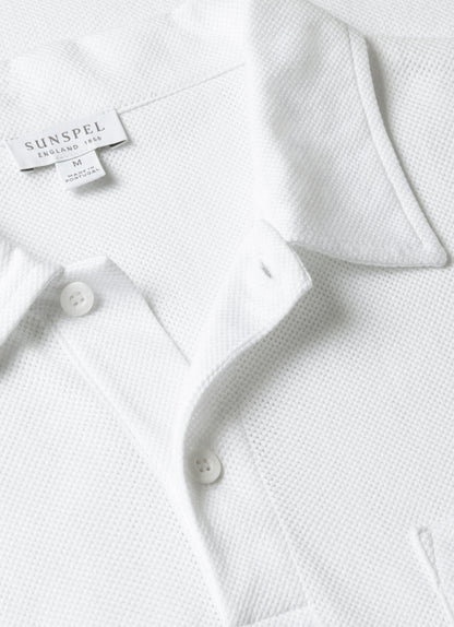 Mens Cotton Riviera Polo Shirt White Mpol1026
