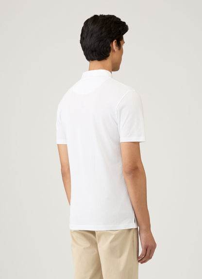 Mens Cotton Riviera Polo Shirt White Mpol1026