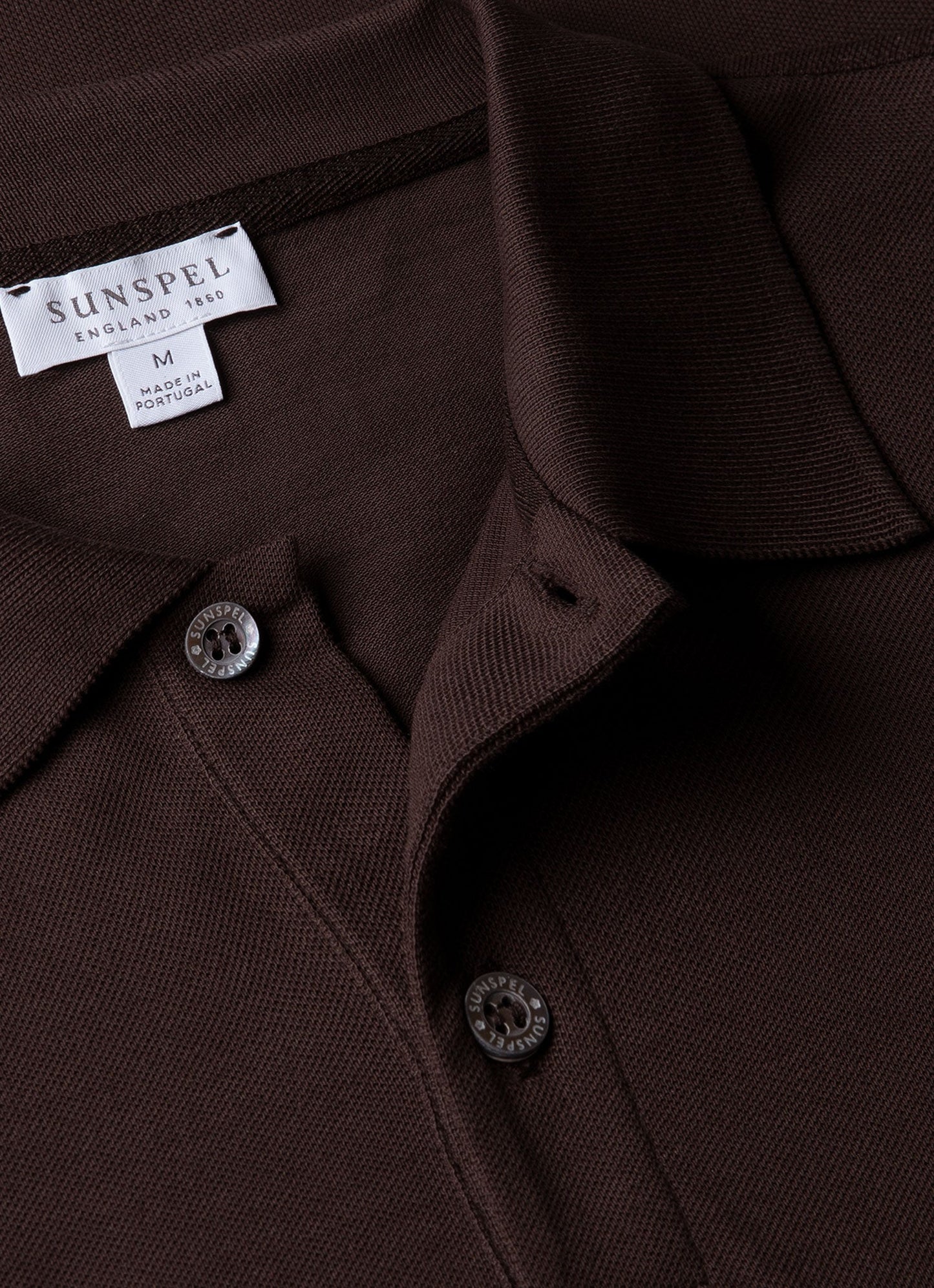 Mens Pique Polo Shirt In Dark Chocolate Mpol1028 Brgs