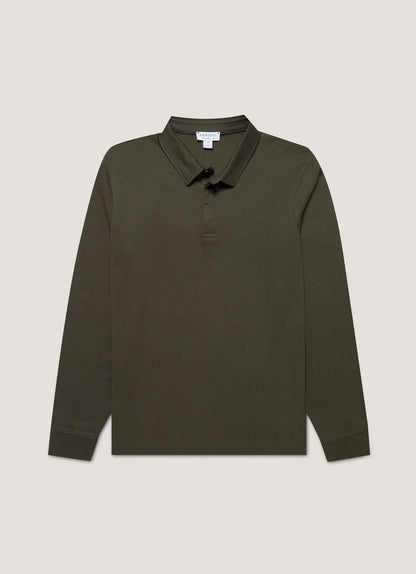 Mens Heavyweight Rugby Polo Shirt In Dark Green Mpol1066 Gnin