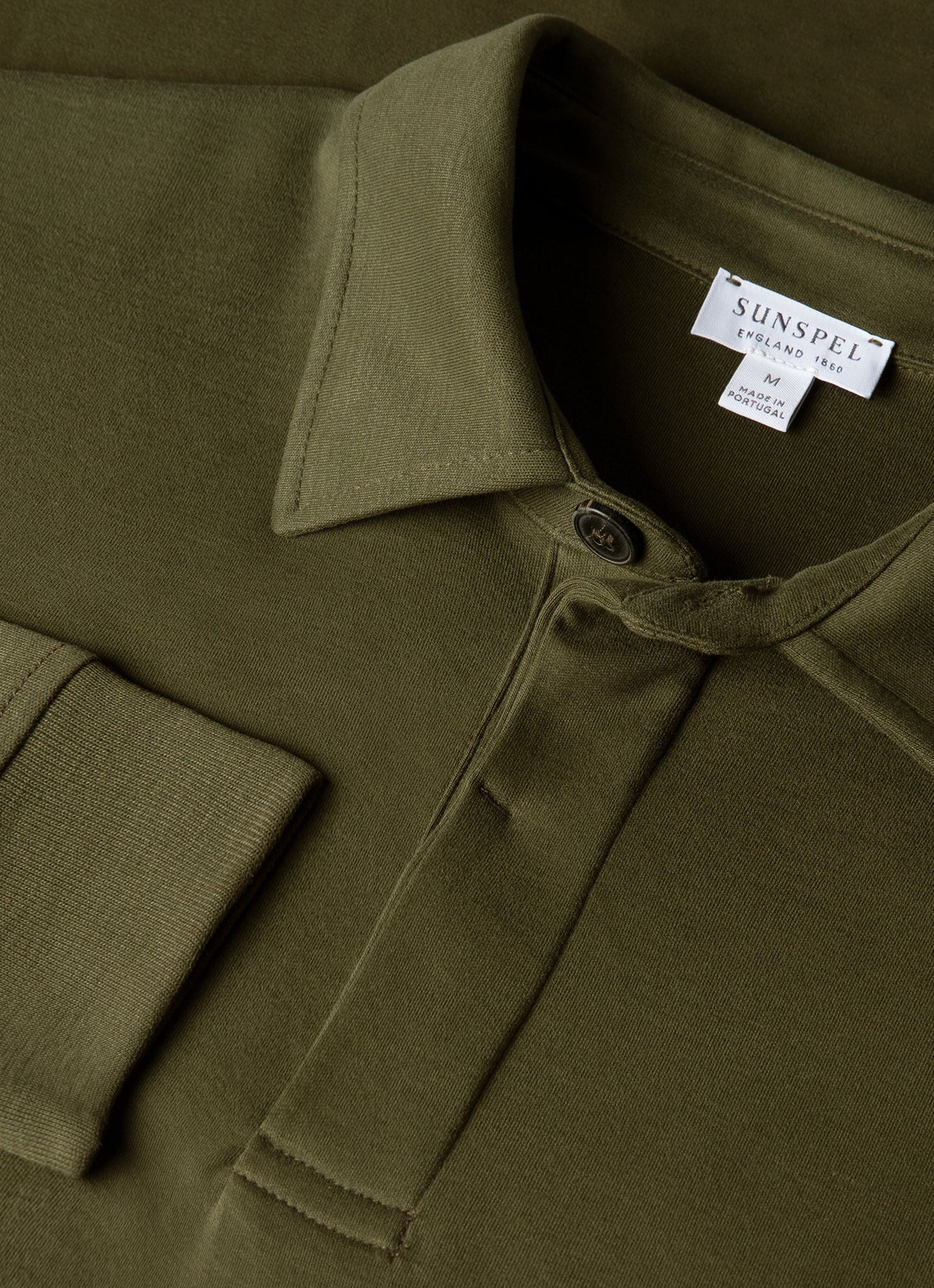 Mens Heavyweight Rugby Polo Shirt In Deep Olive Mpol1066 Gniz