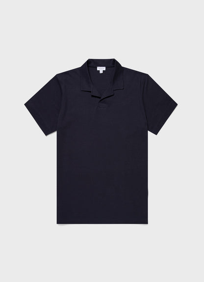 Mens Heavyweight Polo Shirt In Navy Mpol1071 Buaa