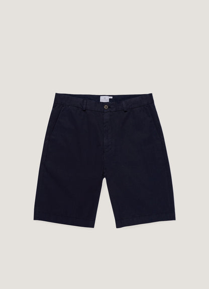 Mens Stretch Cotton Twill Chino Shorts Navy Mshr3504