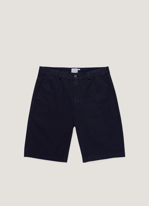 Mens Stretch Cotton Twill Chino Shorts Navy Mshr3504