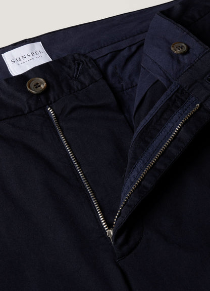 Mens Stretch Cotton Twill Chino Shorts Navy Mshr3504