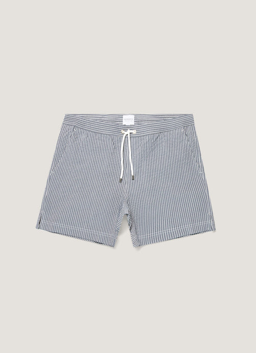 Mens Drawstring Swim Shorts In Navy White Mshr3705Txs Stoq