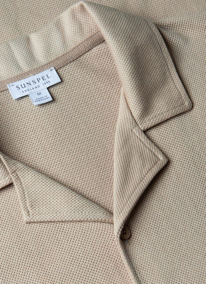 Mens Riviera Camp Collar Shirt In Ash Grey Msht2046 Gyew