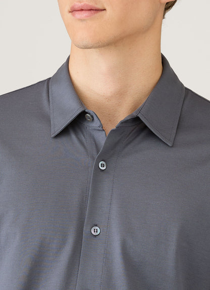 Mens Classic Jersey Shirt In Slate Blue Msht2047 Buua