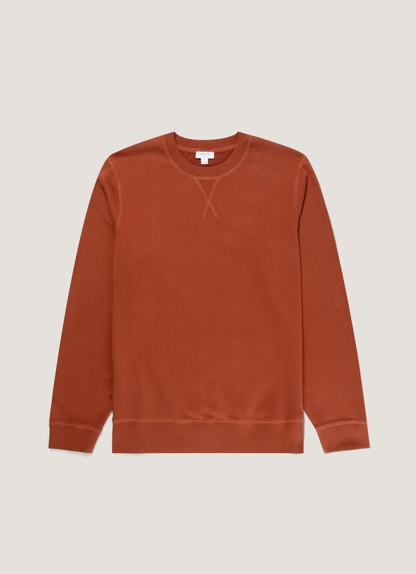 Mens Loopback Sweatshirt In Rust Mswe1516 Brgp
