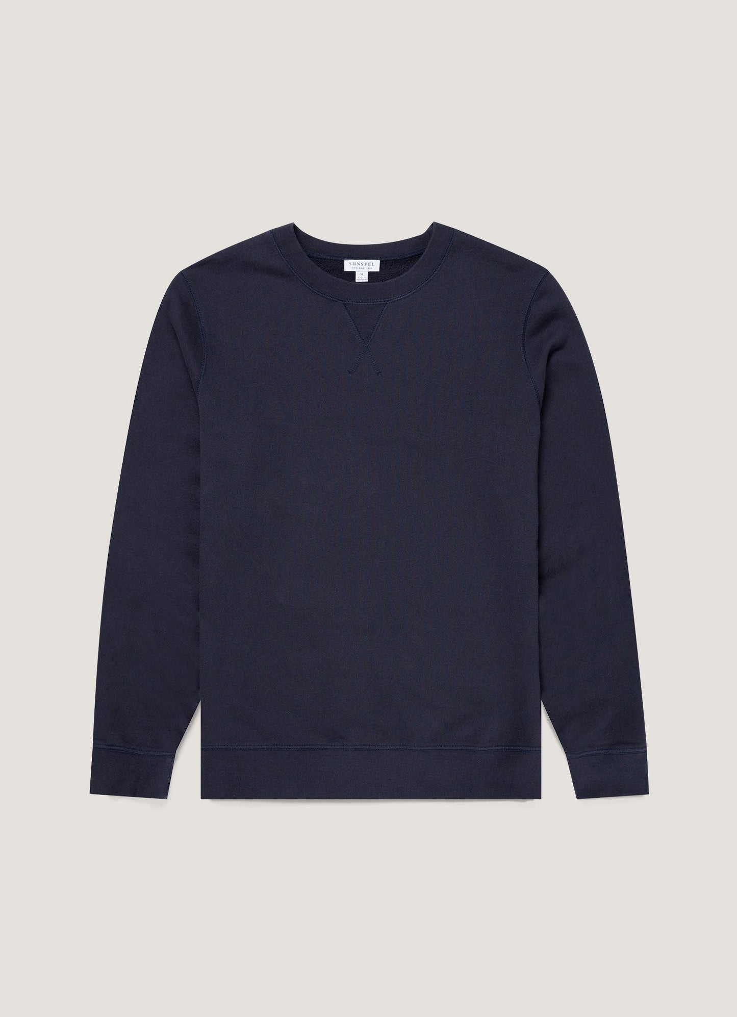 Mens Cotton Loopback Sweatshirt In Navy