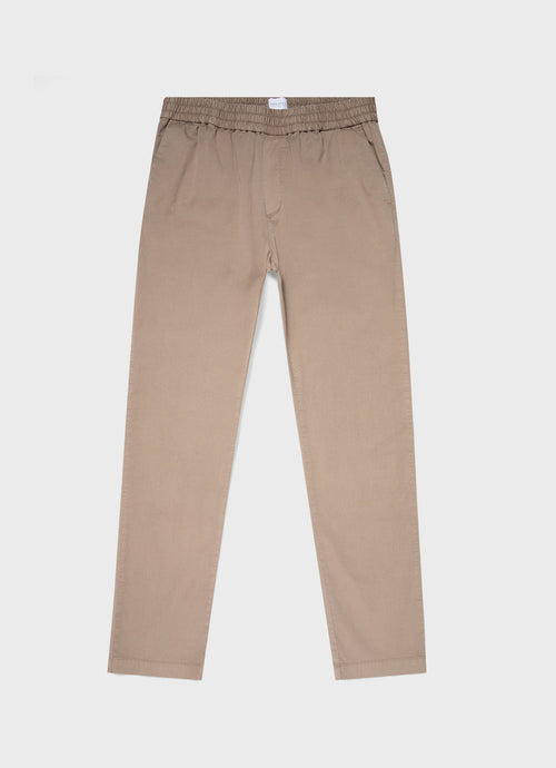 Mens Twill Drawstring Trouser In Dark Stone Mtrs3070 Whdc