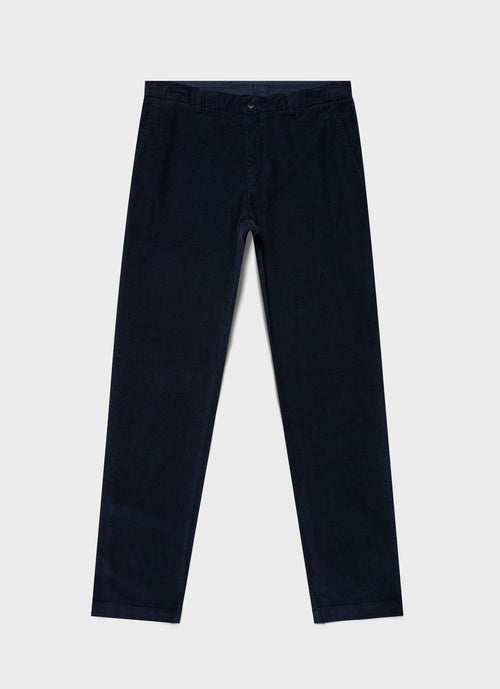 Mens Fine Corduroy Trouser In Navy Mtrs3110 Buaa