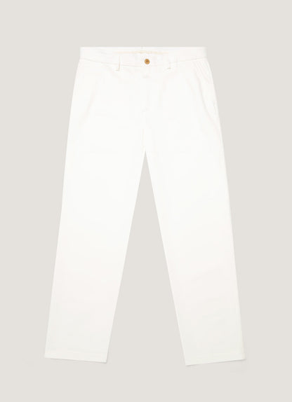 Mens Cotton Drill Trouser In Warm White Mtrs3129 Whig