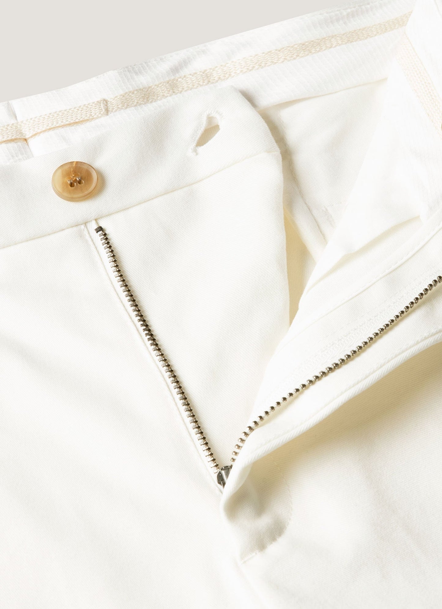 Mens Cotton Drill Trouser In Warm White Mtrs3129 Whig