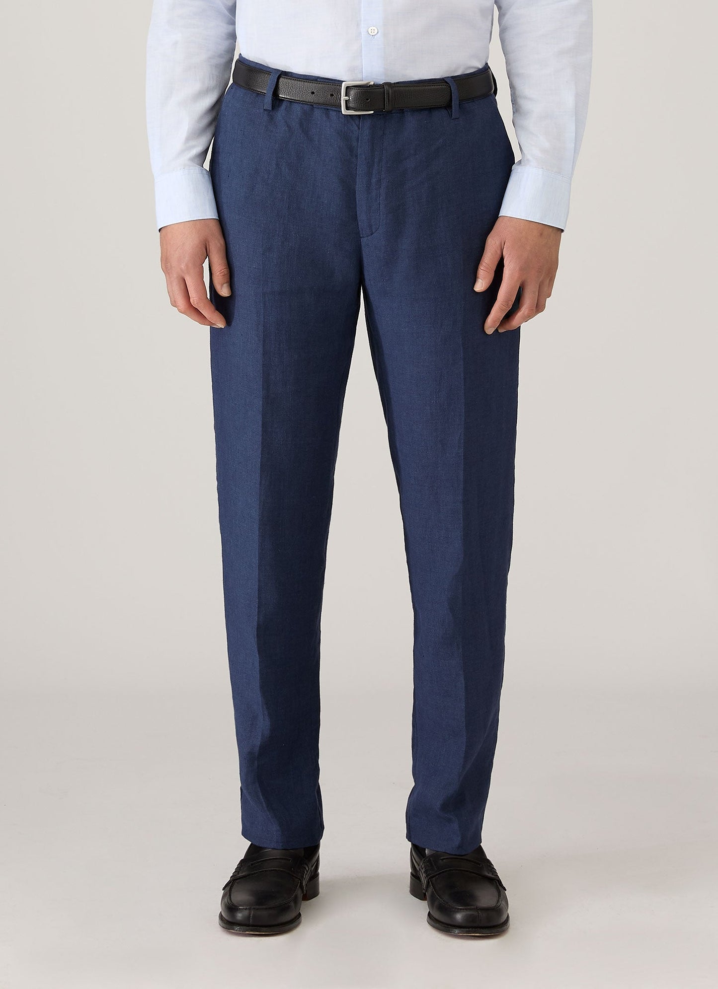 Mens Linen Trouser In Light Navy Mtrs3130 Buaf