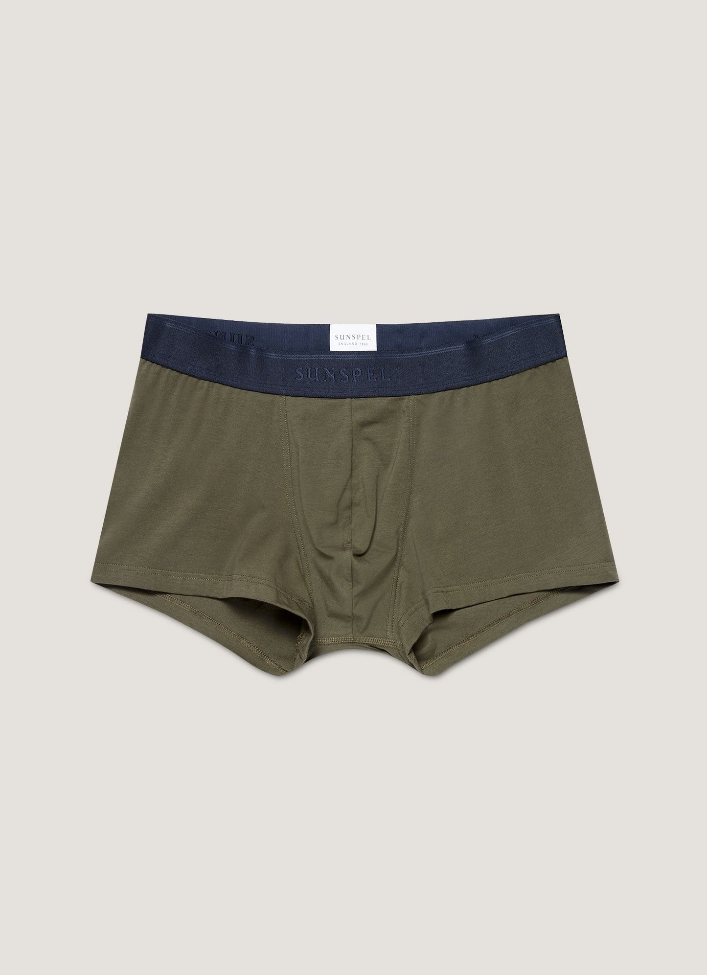 Mens Stretch Cotton Trunks In Khaki Mtru4615 Gngy