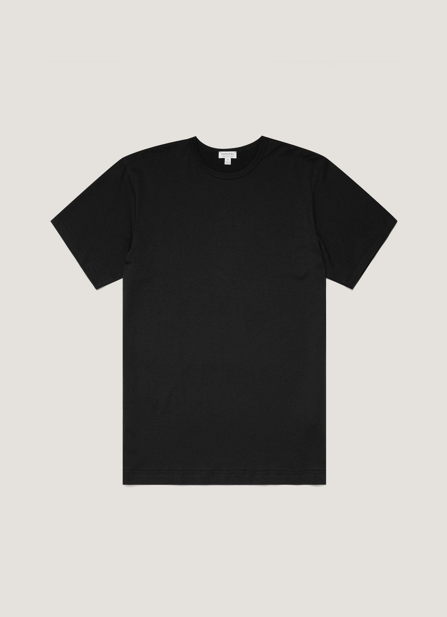 Mens Short Sleeve Crew Neck T Shirt Black