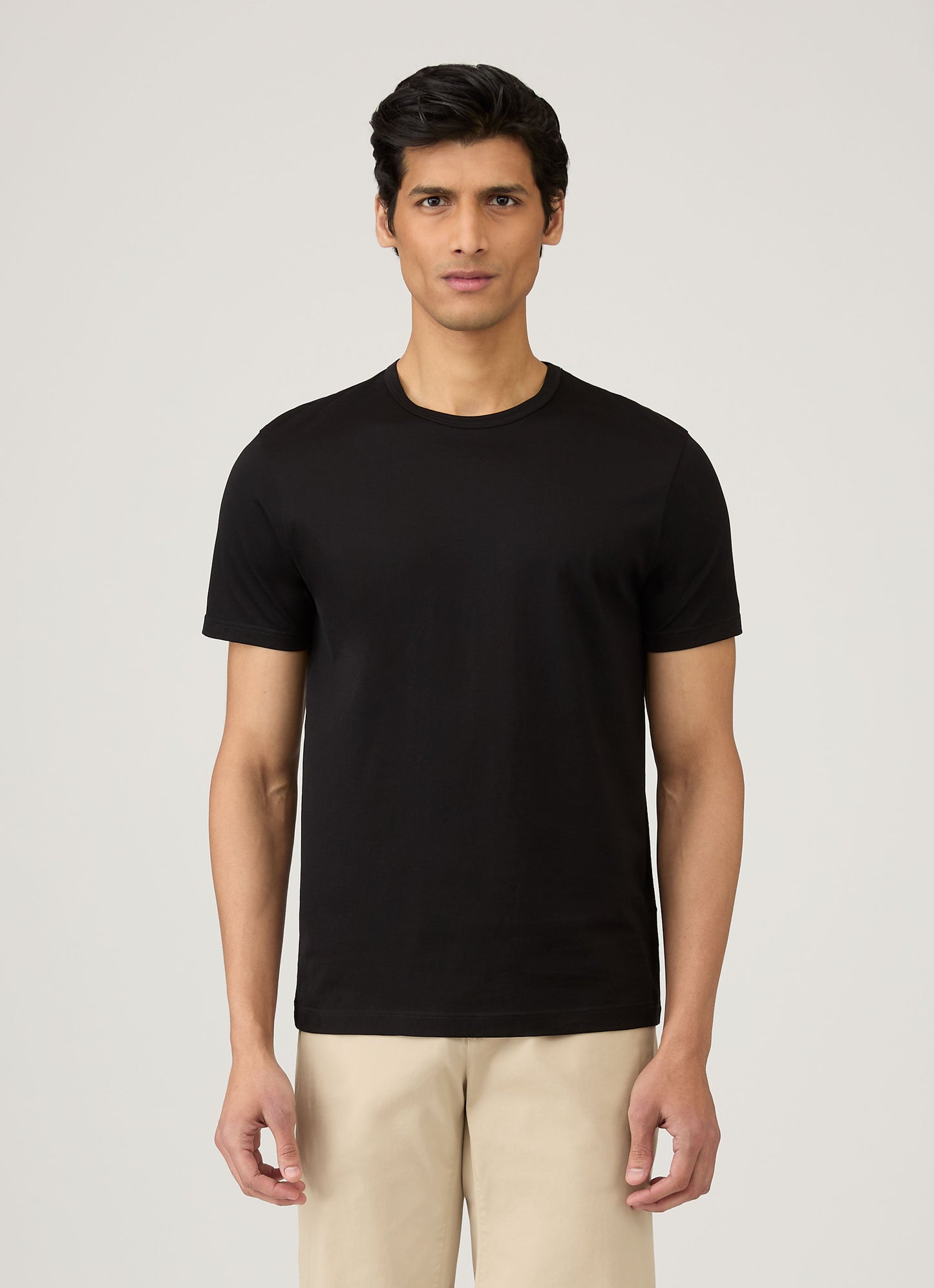 Mens Short Sleeve Crew Neck T Shirt Black