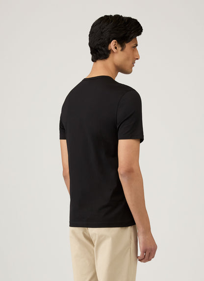 Mens Short Sleeve Crew Neck T Shirt Black