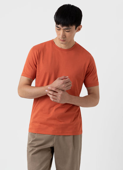 Mens Classic Tshirt In Burnt Sienna Mtsh0001 Orak