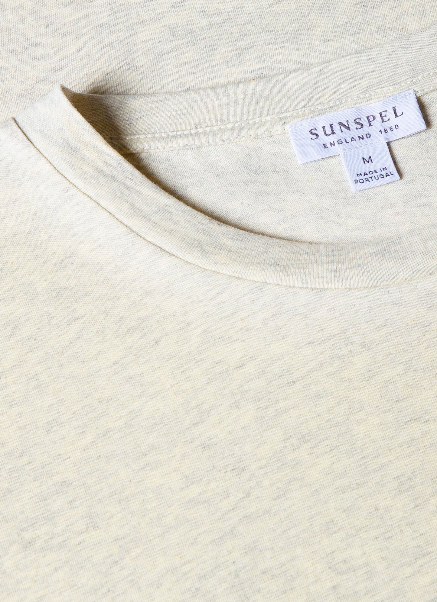 Mens Organic Cotton Tshirt In Archive White Melange