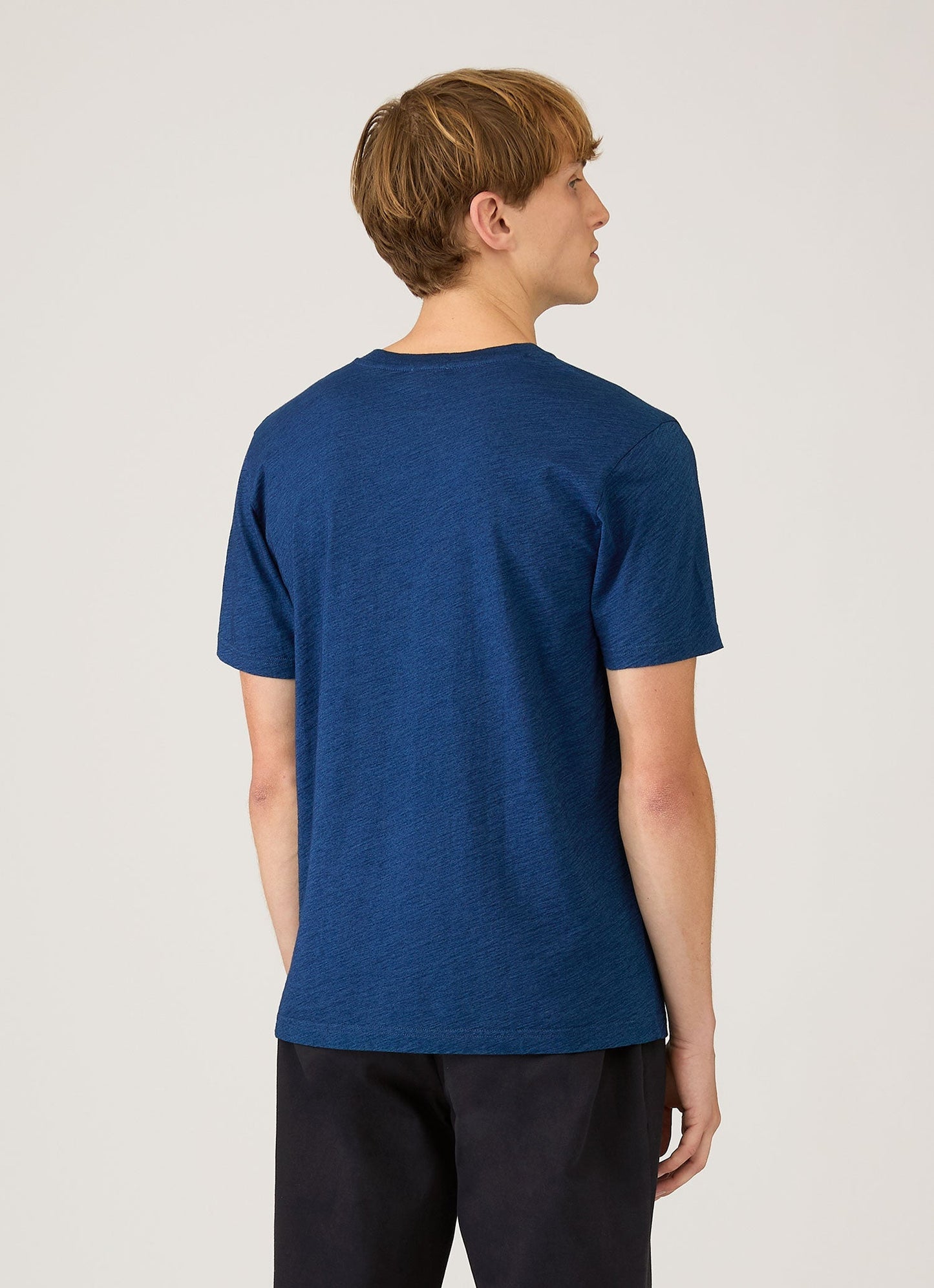 Mens Riviera Midweight Tshirt In Real Indigo Mtsh0007R Buje