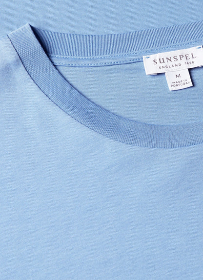 Mens Riviera Midweight Tshirt In Azure Blue Mtsh0007R Buww