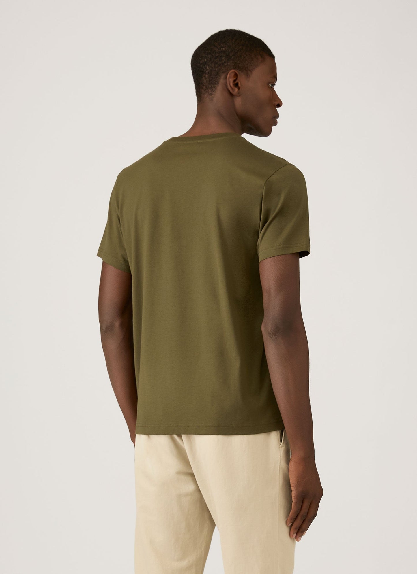 Mens Riviera Midweight Tshirt In Deep Olive Mtsh0007R Gniz