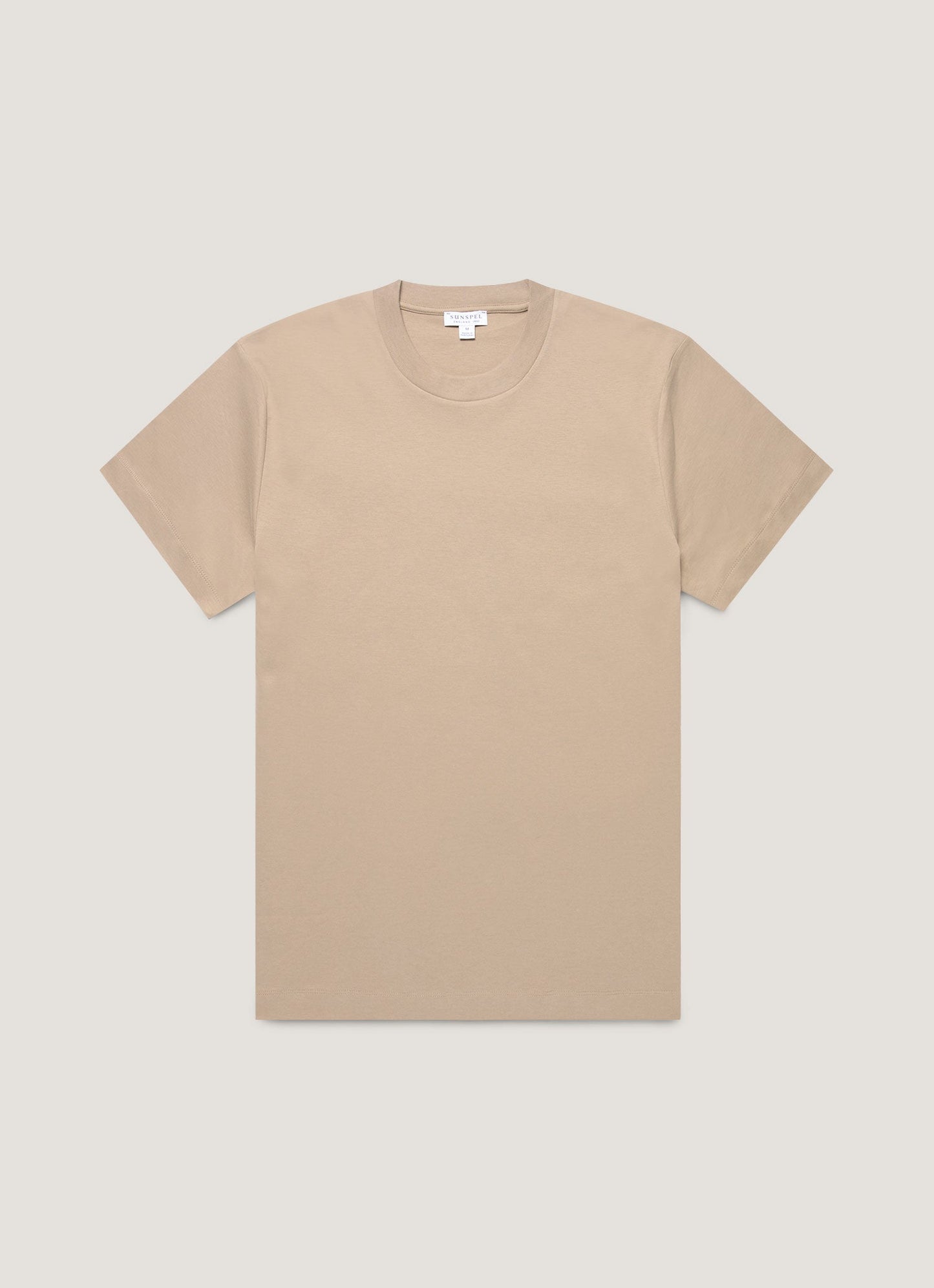 Mens Relaxed Fit Heavyweight Tshirt In Mink Mtsh0181 Brgb