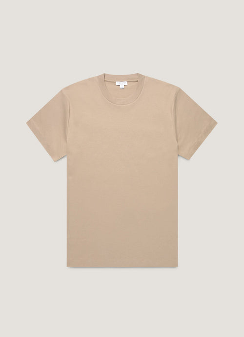 Mens Relaxed Fit Heavyweight Tshirt In Mink Mtsh0181 Brgb