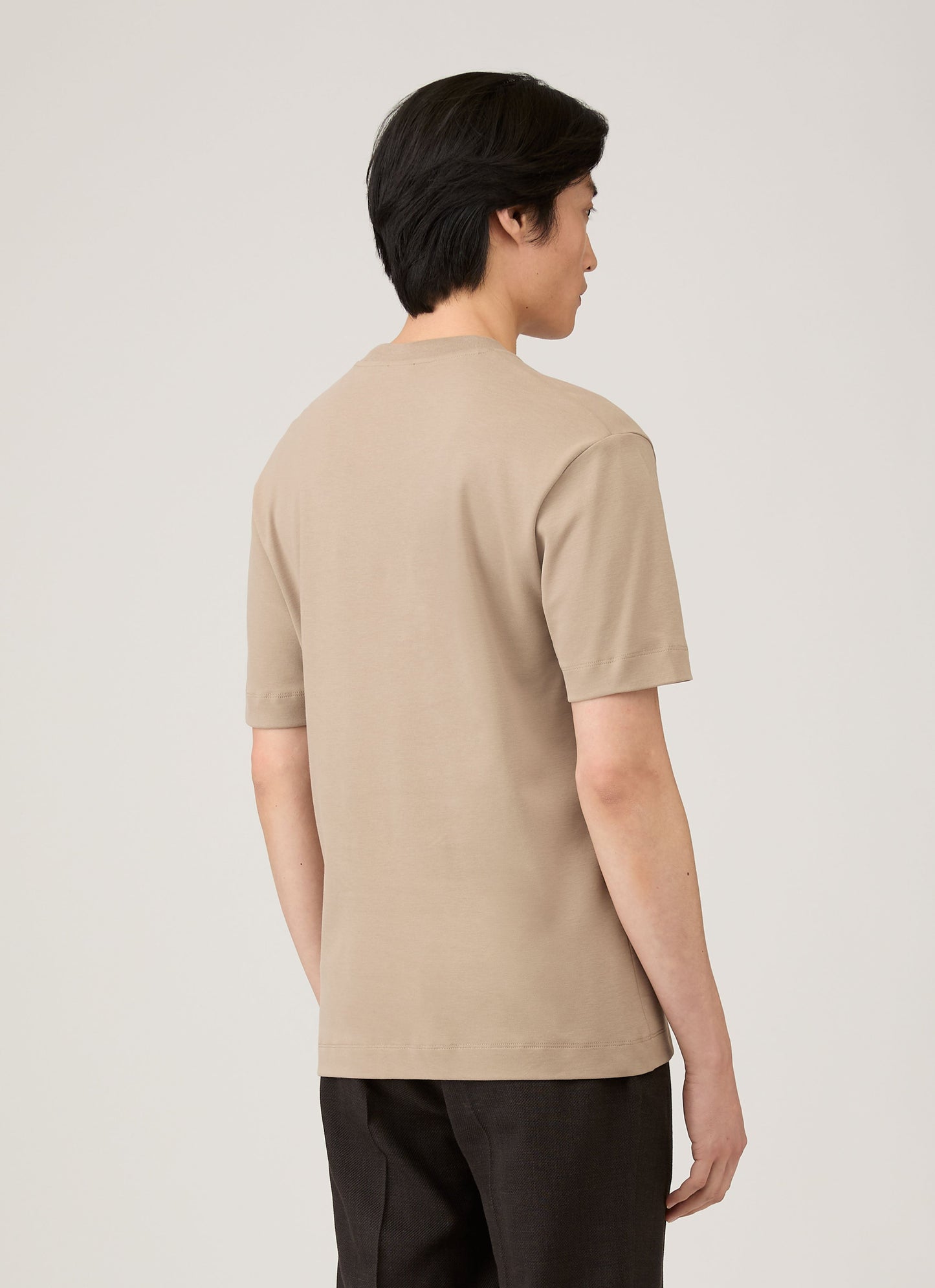 Mens Relaxed Fit Heavyweight Tshirt In Mink Mtsh0181 Brgb
