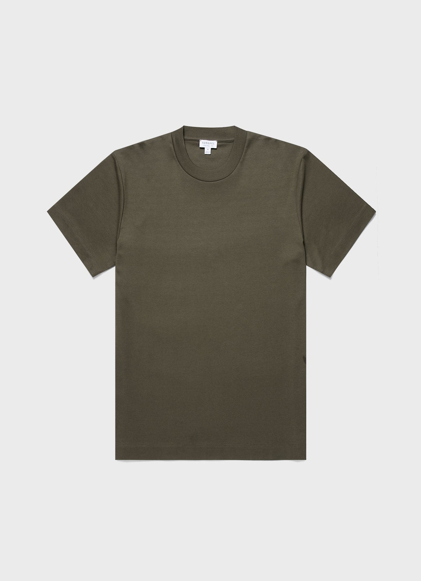 Mens Relaxed Fit Heavyweight Tshirt In Khaki Mtsh0181 Gngy
