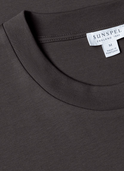 Mens Relaxed Fit Heavyweight Tshirt In Charcoal Mtsh0181 Gyab