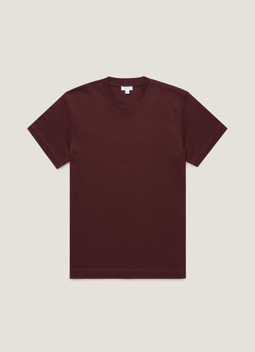 Mens Relaxed Fit Heavyweight Tshirt In Bakelite Mtsh0181 Rdel