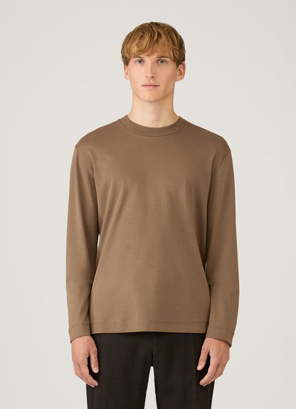 Mens Long Sleeve Heavyweight Tshirt In Dark Cedar Mtsh0182 Brgr