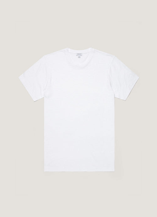 Mens Cotton Linen Tshirt In White Mtsh0192 Whaa