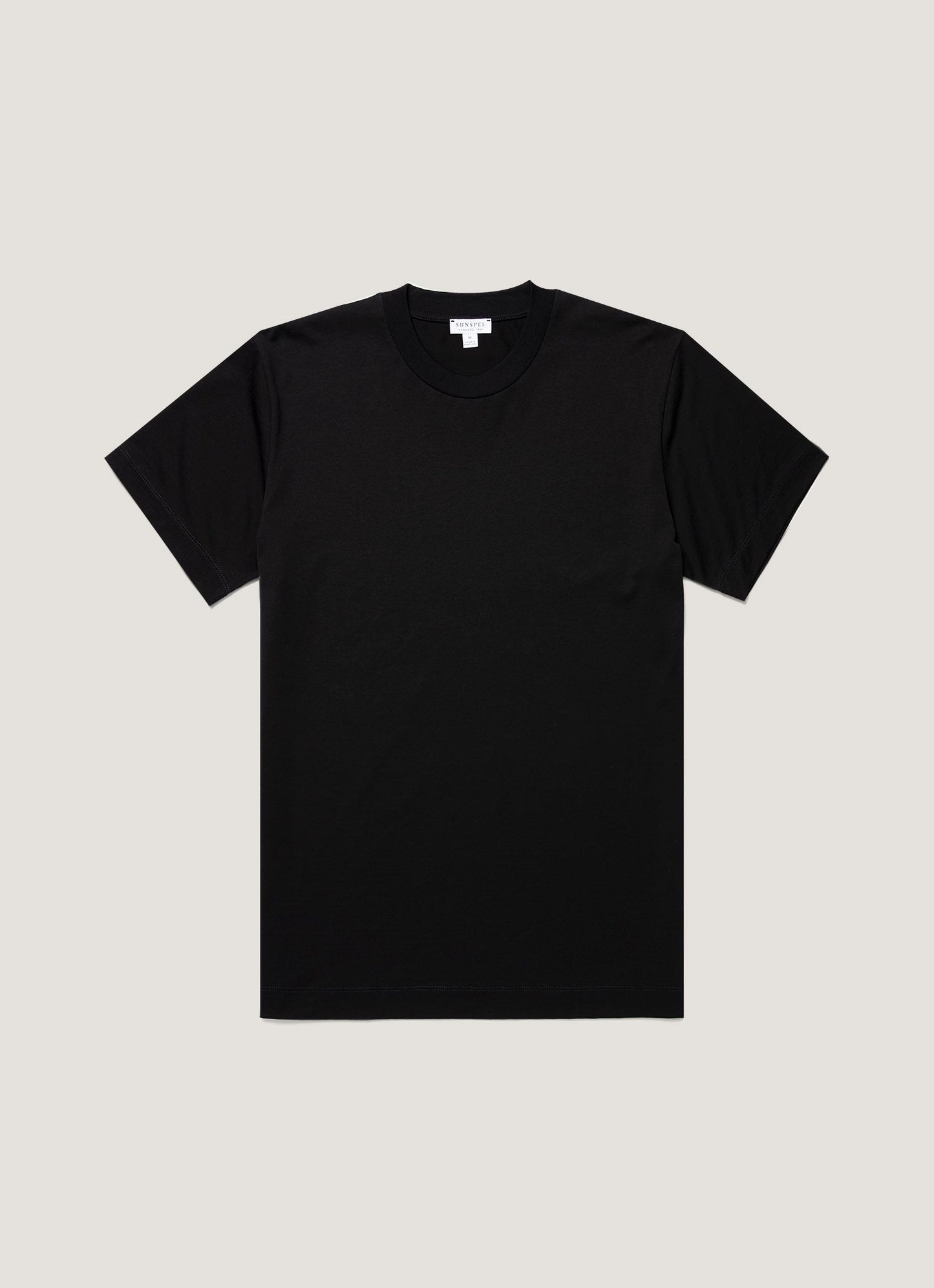 Mens Silk Cotton Cashmere Tshirt In Black Mtsh0203 Bkaa