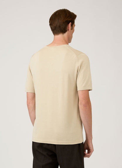 Mens Sea Island Cotton Knit Tshirt In Hazelwood Mtsh8278 Brgt