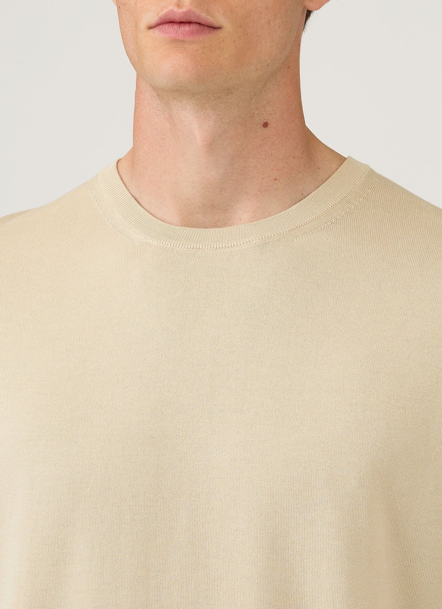 Mens Sea Island Cotton Knit Tshirt In Hazelwood Mtsh8278 Brgt