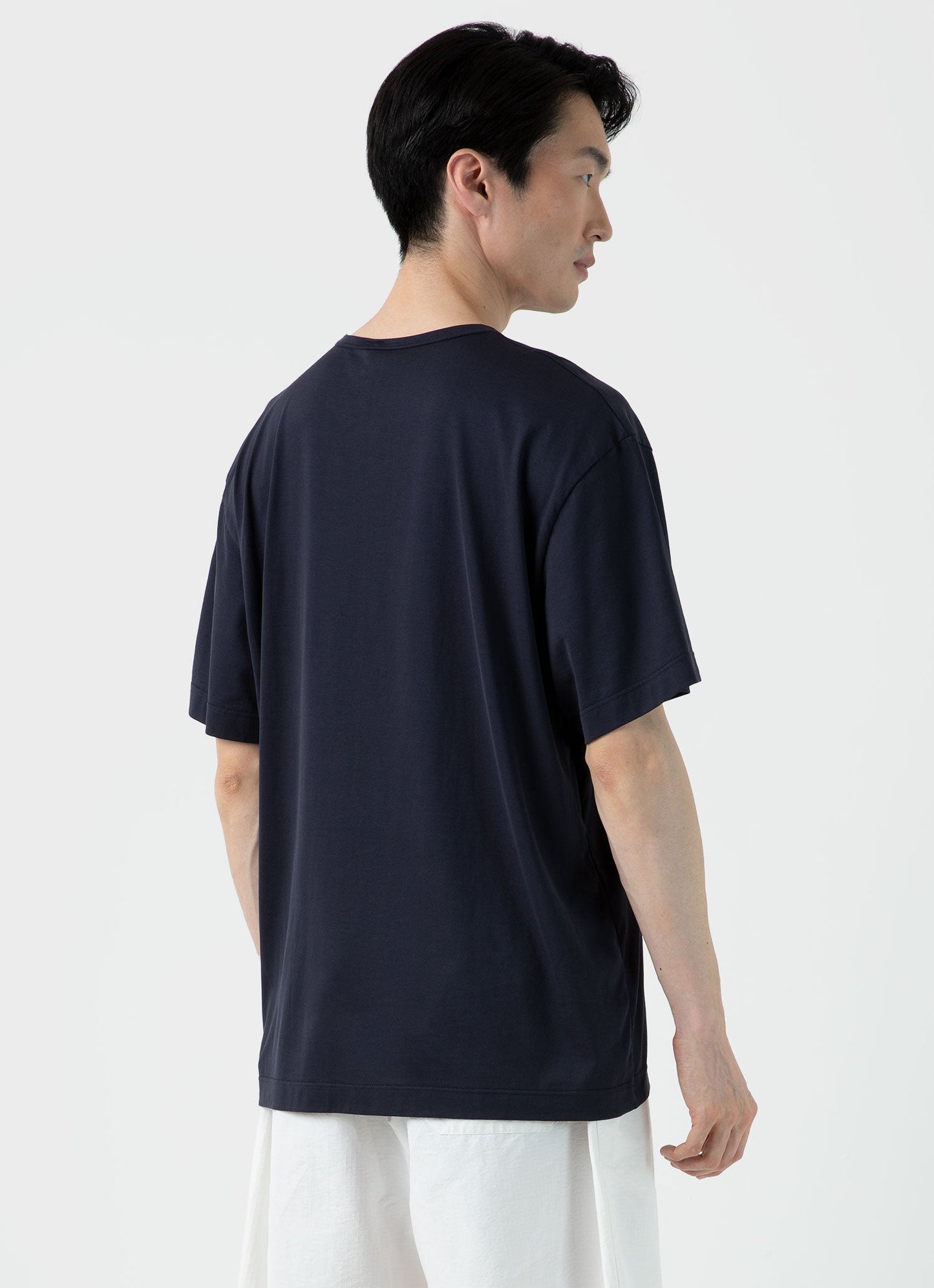 Mens Nigel Cabourn Tshirt In Navy Ncmtsh0171 Buaa