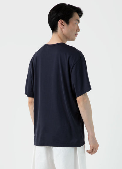 Mens Nigel Cabourn Tshirt In Navy Ncmtsh0171 Buaa