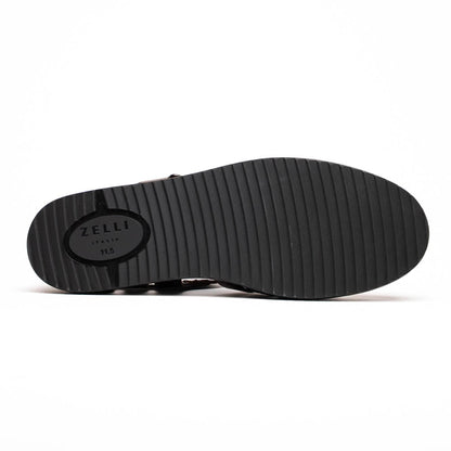 05-110-BRN PESCA Calfskin Strap-On Sandal, Brown