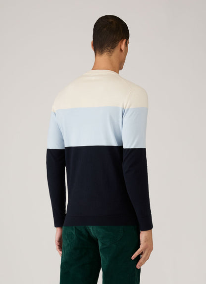 Mens Paul Weller Jumper In Vintage Blue Pwmjum8320 Buxh