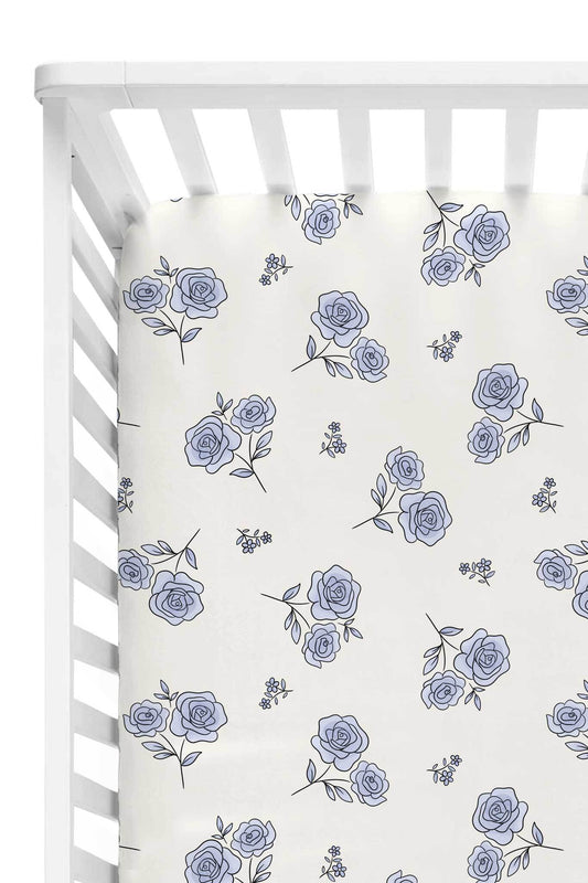 Sapphire Garden Crib Sheet