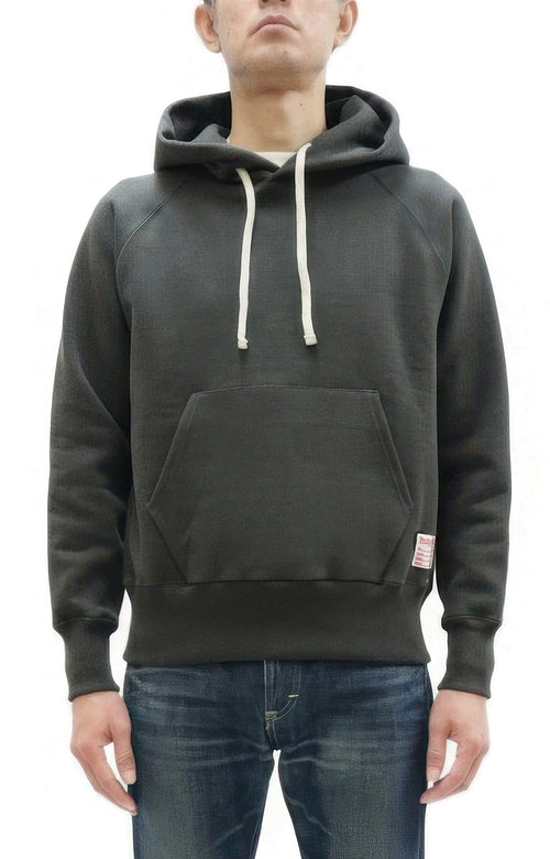 TOYS McCOY Steve McQueen Pullover Hoodie - Extra Heavyweight 14.8oz Loopwheeled Fleece Hooded Sweatshirt - Made in Japan - (TMC2542 030 Faded Black)