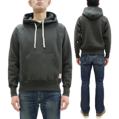 TOYS McCOY Steve McQueen Pullover Hoodie - Extra Heavyweight 14.8oz Loopwheeled Fleece Hooded Sweatshirt - Made in Japan - (TMC2542 030 Faded Black)
