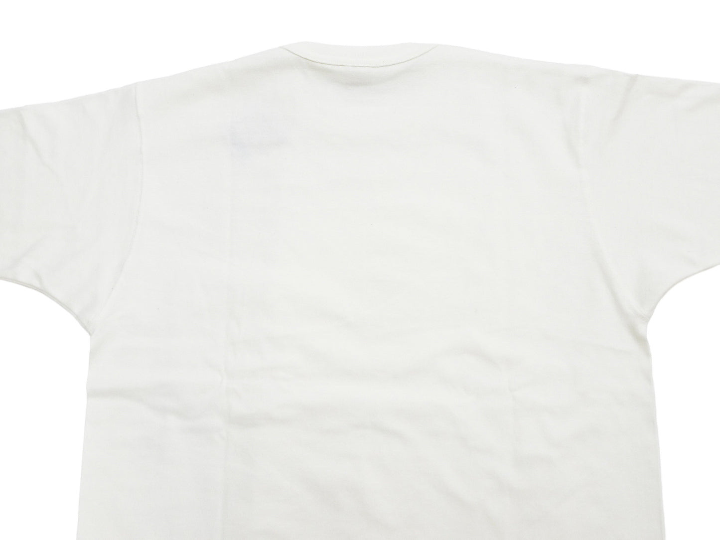 TOYS McCOY Men's Plain Short Sleeve Pocket T-Shirt - Steve McQueen Inspired, Tubular Knit Jersey, Unwashed, Made in Japan (TMC2615 011 Soft Off-White)