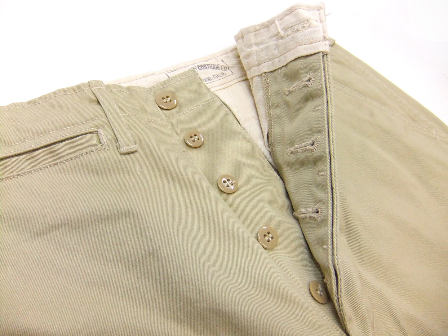 TOYS McCOY Steve McQueen "The Great Escape" Replica Chino Pants - Men's Khaki Trousers TMP2504